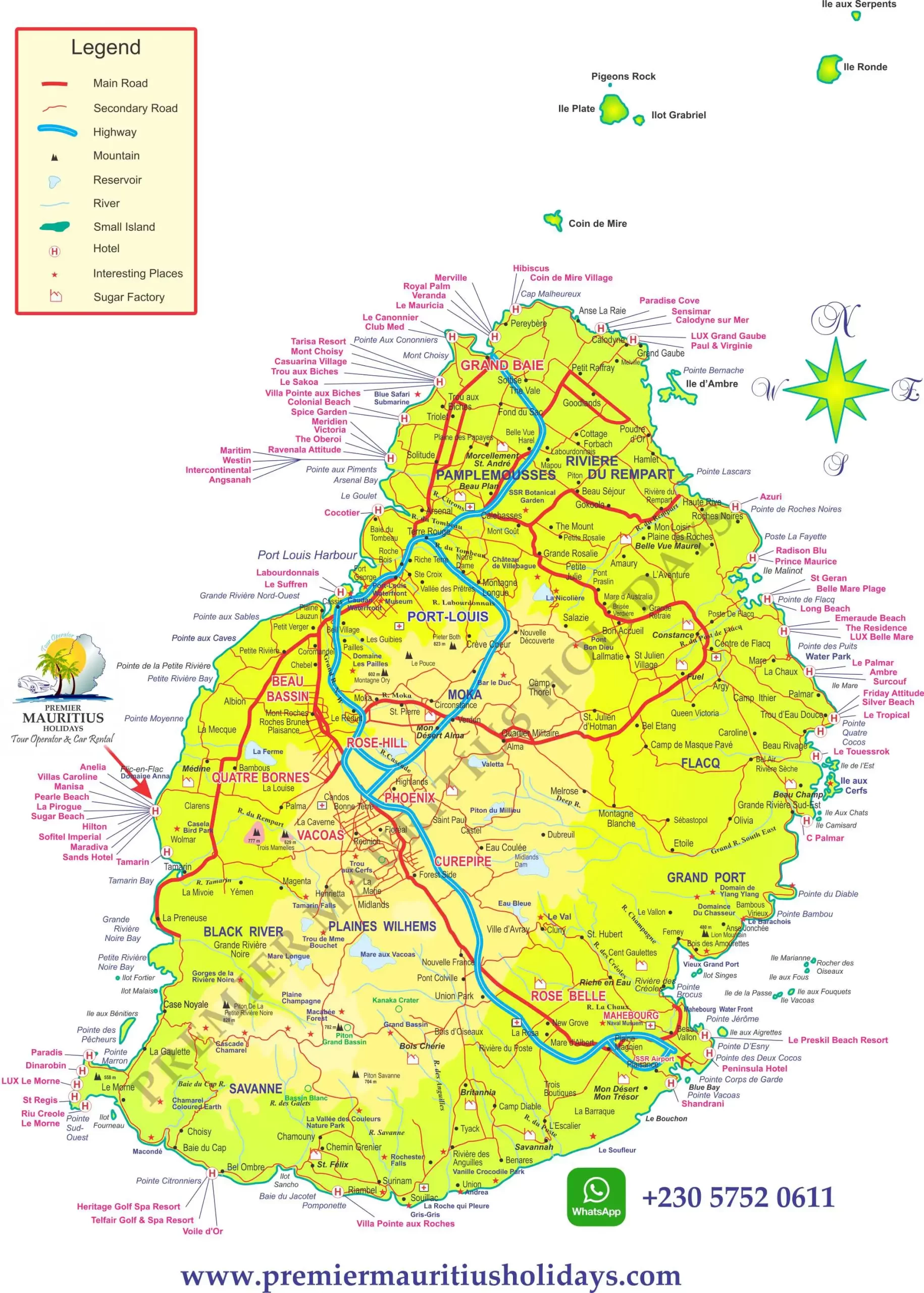 Map of Mauritius